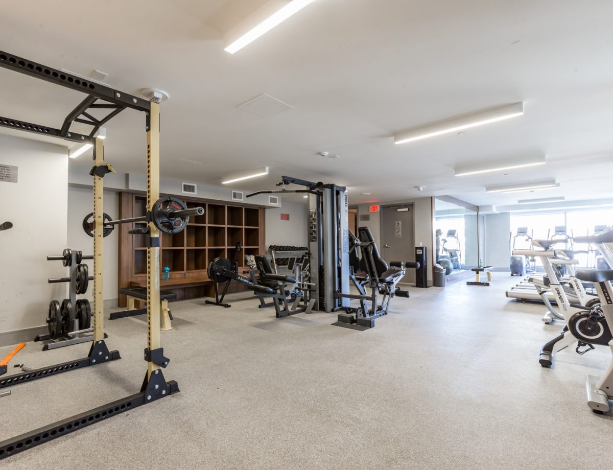 Fitness studio with everything you will need